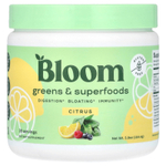 Bloom, Зелень и суперфуды, цитрусовые, 164,4 г (5,8 унции)