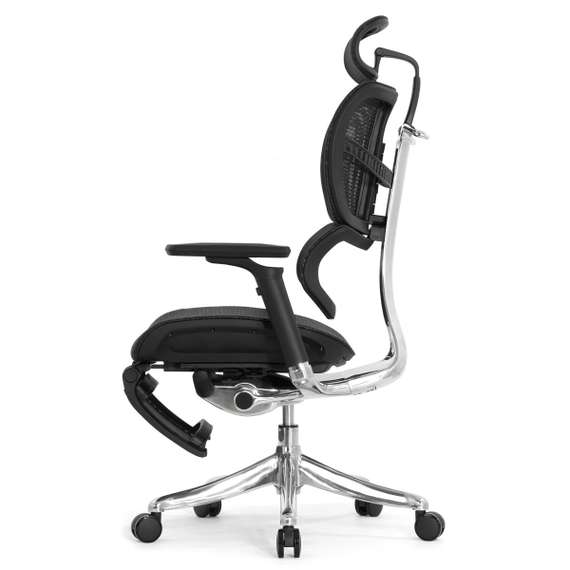 Кресло EXPERT 2 FLY RFYM 01 (сидение MAX с подножкой, подлокотник 6D(360), сетка черн/каркас черн)