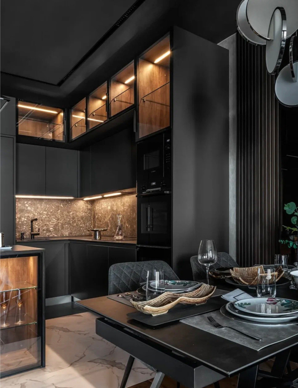 Примеры современных кухонь в дизайне из интернета