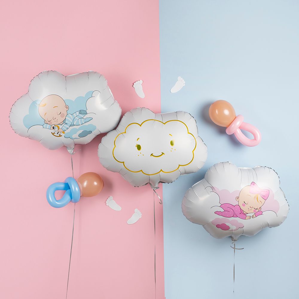 Шар (26''/66 см) Фигура, Малыш в облаках, 1 шт. в уп.