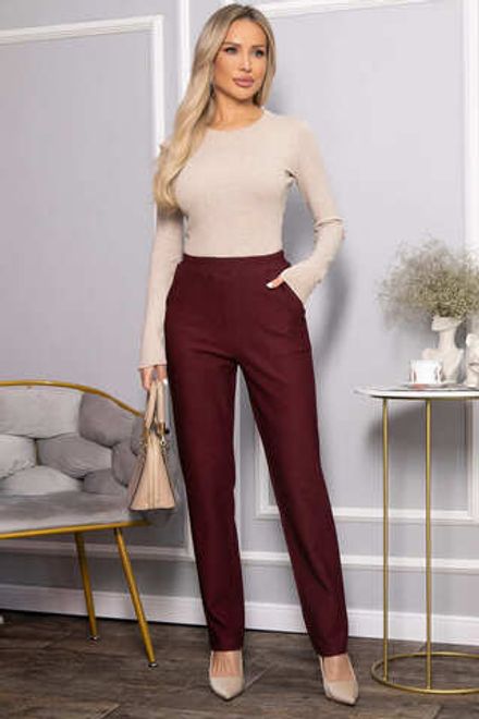 Брюки Беззаботное путешествие (бордовые) Б14388-16М LT Collection