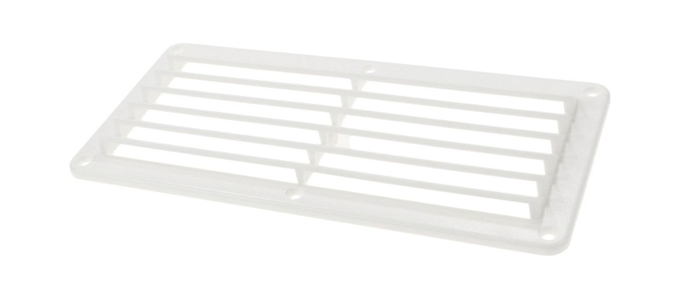 Решетка воздухозаборника 260х125х17 мм, белый
