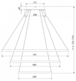 Подвесной светильник Eurosvet Collars 90264/3 черный