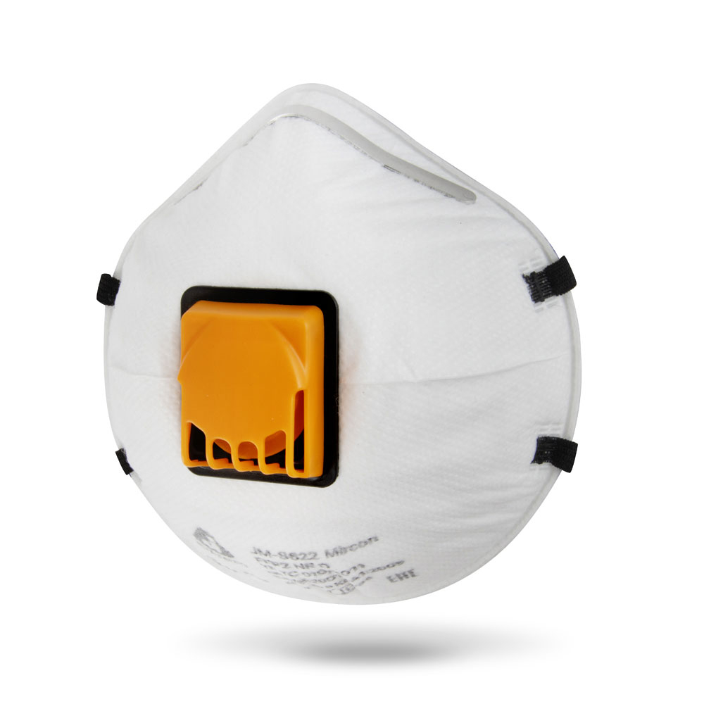 JETAPRO Полумаска Mircon фильтрующая с клапаном, чашеобразная класс защиты FFP2