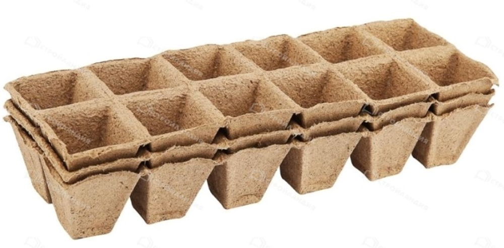 Кассета для рассады ГазонCity Горшки торфяные 36 шт