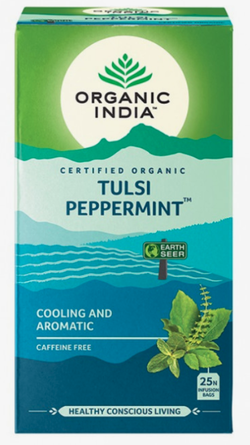 Чай в пакетиках тулси, мята Tulasi Organic India