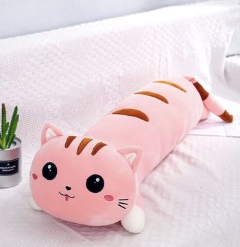 Мягкая игрушка - подушка " Полосатый Кот - Батон" 60 см