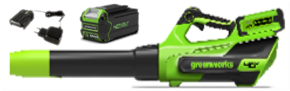Воздуходувка аккумуляторная Greenworks Арт. 2408207UG, 40V, АКБ 5Ач и ЗУ