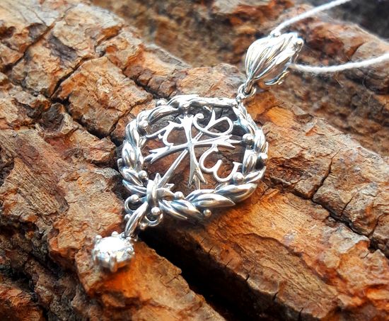 Подвеска Хризма с фианитом