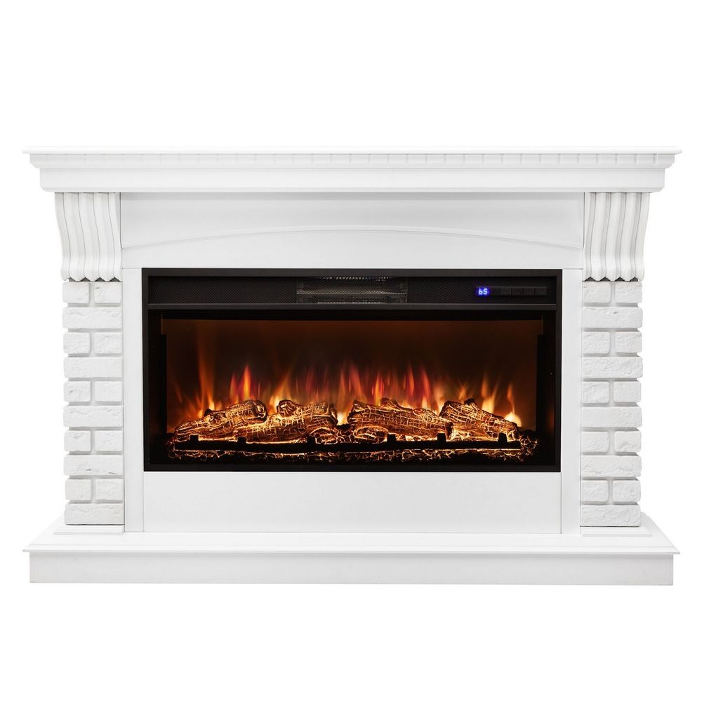 Электрокамин RealFlame Jazz 36 WT белый c очагом Joker 36