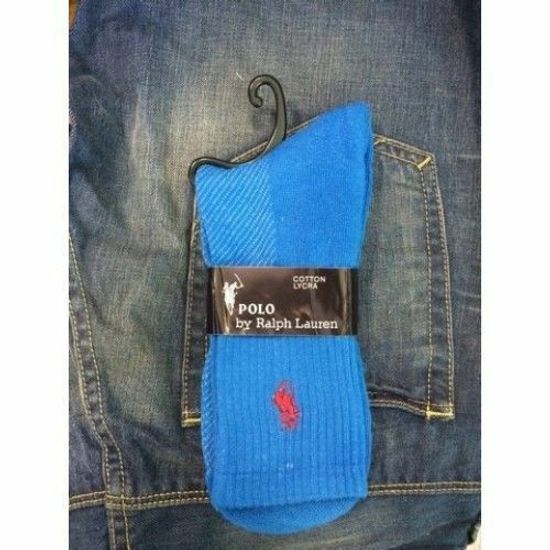 Мужские носки голубые POLO RALPH LAUREN