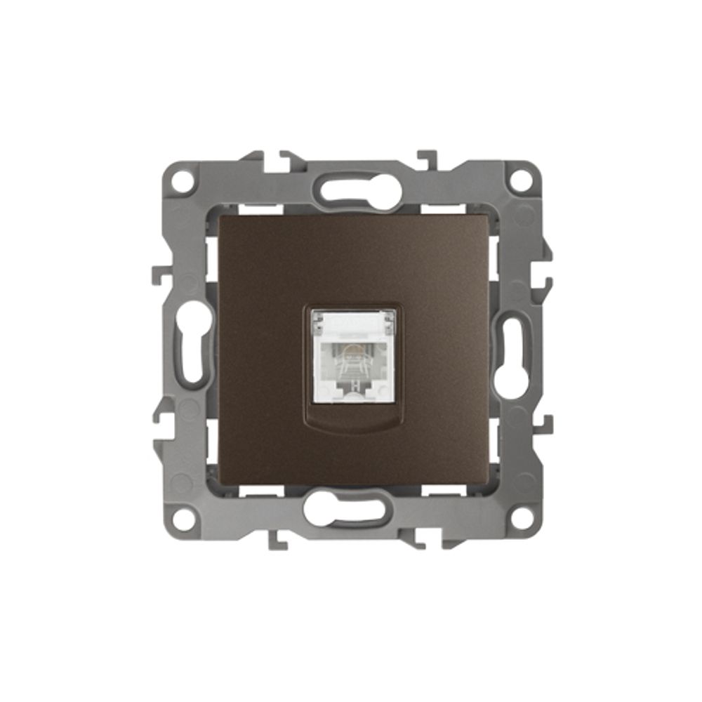 12-3105-13 ЭРА Розетка телефонная RJ11, IP20, Эра12, бронза | Эра 12 Бронза