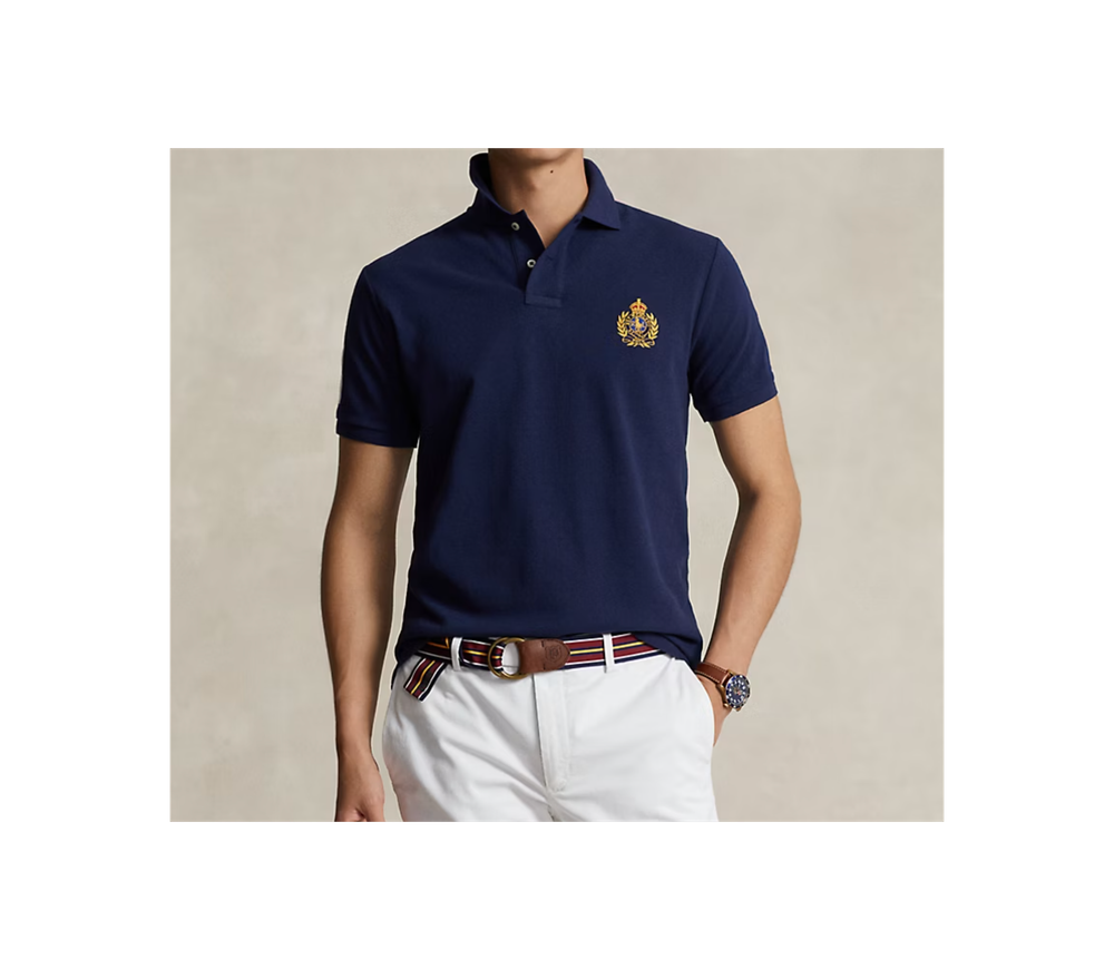 Рубашка-поло Classic Fit Triple-Pony Mesh Polo Ralph Lauren