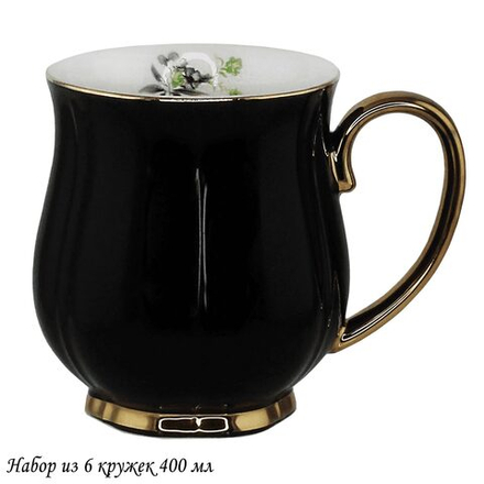 Lenardi 133-371 Набор из 6 кружек 400мл MULTICOLOR в под.уп.(х6)Фарфор