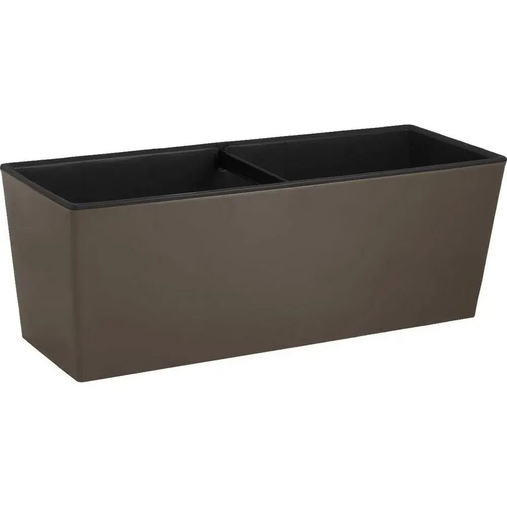 Балконный ящик InGreen London Cube 40 см c дренажной вставкой французский платан