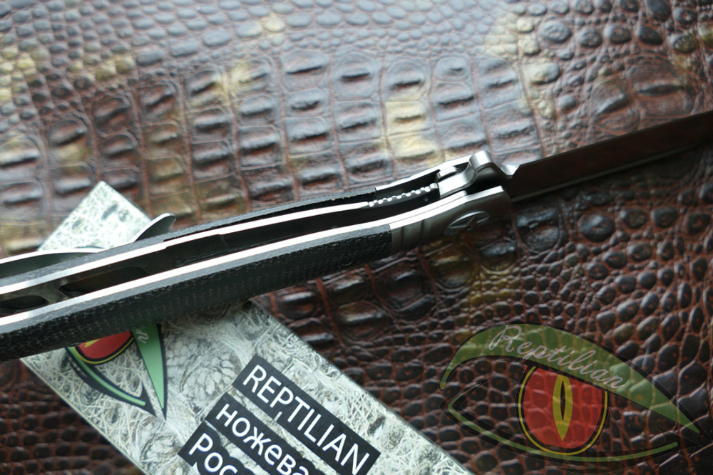 Нож складной REPTILIAN "NKVD-03-3" серая микарта