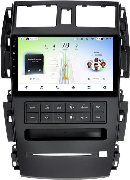 Магнитола для Nissan Teana J31 2003-2008 (большая рамка) - Teyes CC4L монитор 9" IPS, Android 14, Быстрая, Snapdragon 662, CarPlay, 4G SIM-слот