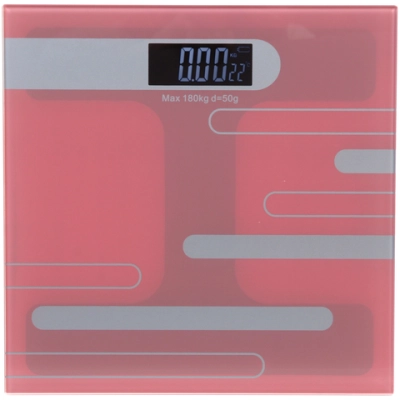 Весы напольные электронные «Stone» 28*28*0,5 см (работает от 2хААА), розовый