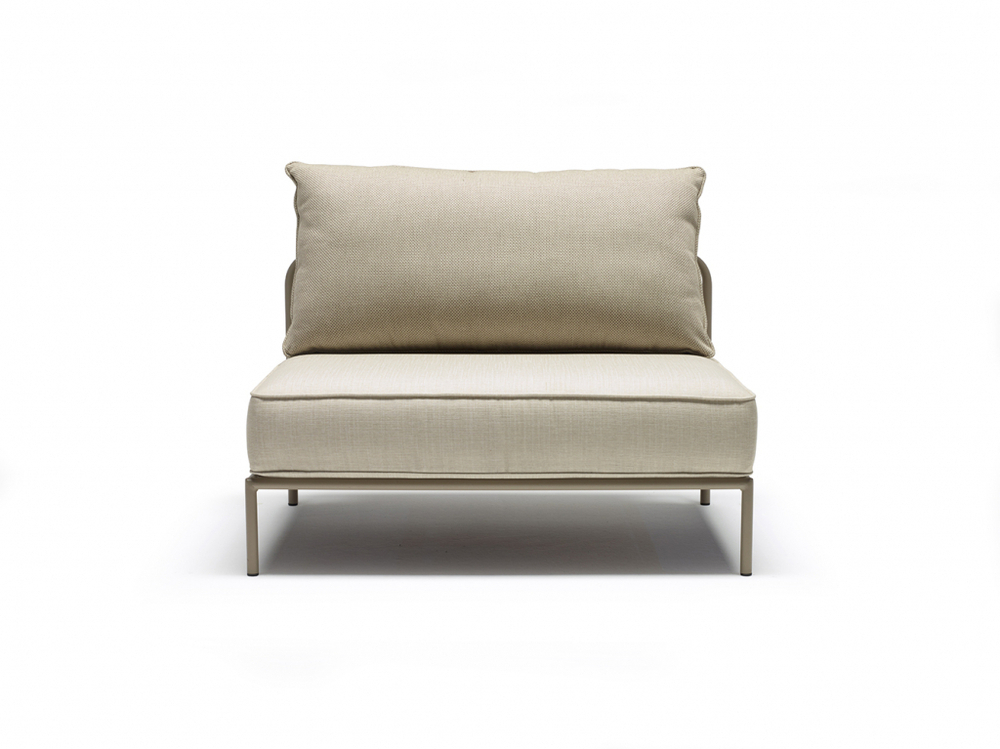 Модуль центральный с подушками Scab Design Flap, тортора, кремовый