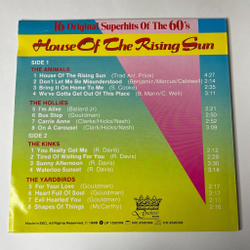Винтажная виниловая пластинка LP 16 Original Superhits Of The 60's House Of The Rising Sun (Germany 1988) (The Animals, The Hollies, The Kinks, The Yardbirds)
