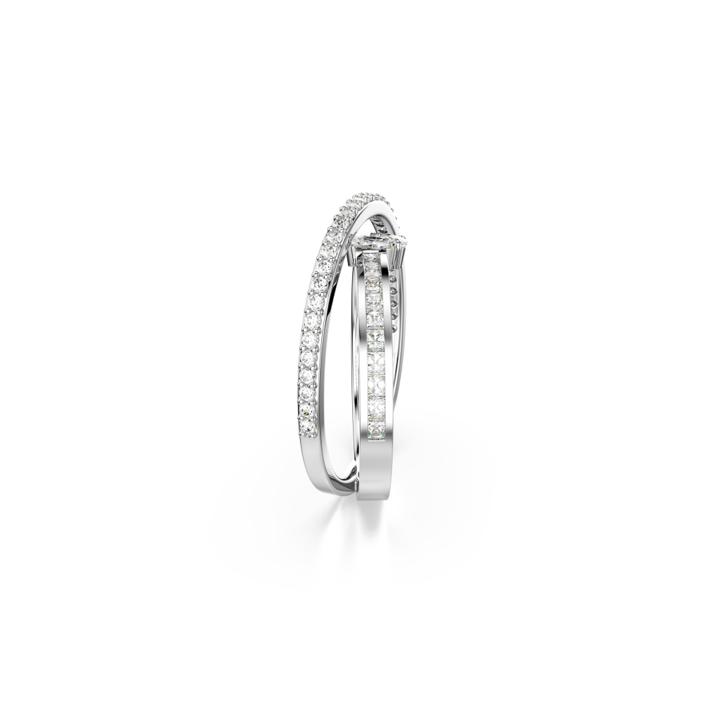HYPERBOLA:RING 2 ROW WHITE/RHS 60