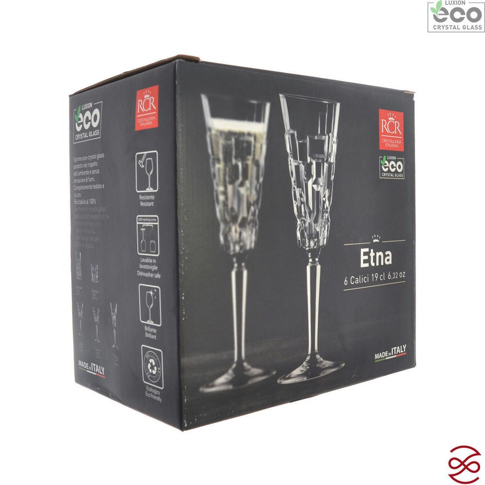 Набор фужеров для шампанского RCR Etna 190 мл (6 шт)