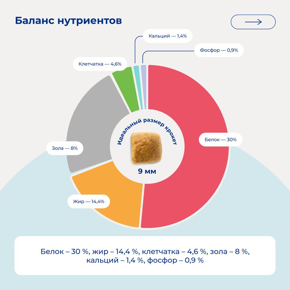 Уценка! Срок 25.08.26/ Сухой монопротеиновый корм Jarvi для взрослых кошек для здоровой кожи и красивой шерсти, говядина