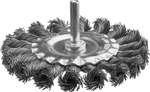 Щетка дисковая для дрели, жгутированная стальная проволока 0,5 мм, d=100 мм, MIRAX 35146-100