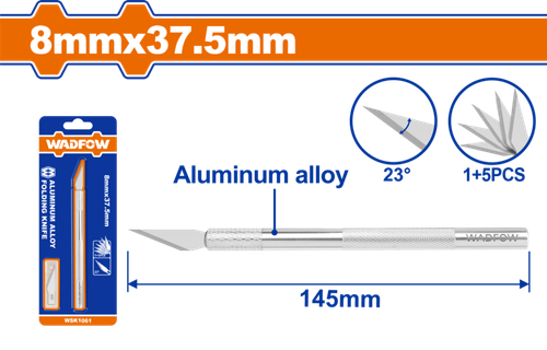 Макетный нож 145 мм (40/240) WADFOW WSK1061
