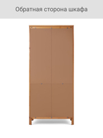 IKEA Шкаф-витрина HEMNES стекло/стекло, 198х90х37, белый/св-коричневый, из массива дерева, КЫМОР (ХЕМНЭС ИКЕА), массив сосны