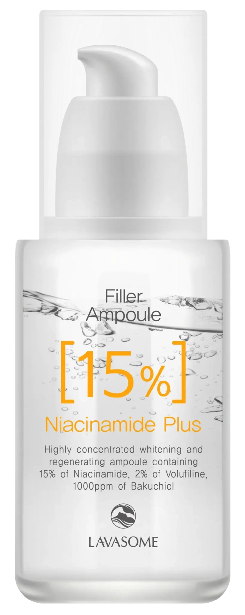 Lavasome Ампула для осветления и выравнивания тона кожи с ниацинамидом 12 % - NIACINAMIDE 12% FILLER AMPOULLE, 30 мл