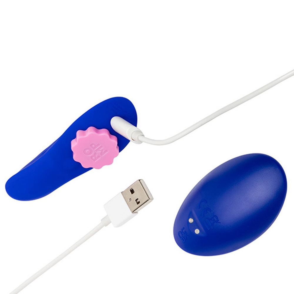 Клиторальный вибратор 8,7см в трусики с пультом ДУ Romp Party Wearable Panty Vibrator RPTY1SG4