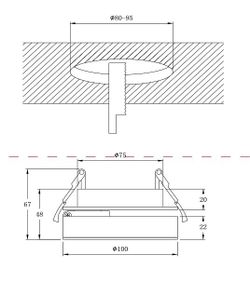 Встраиваемый светильник Maytoni Magic DL2003-L12W4K