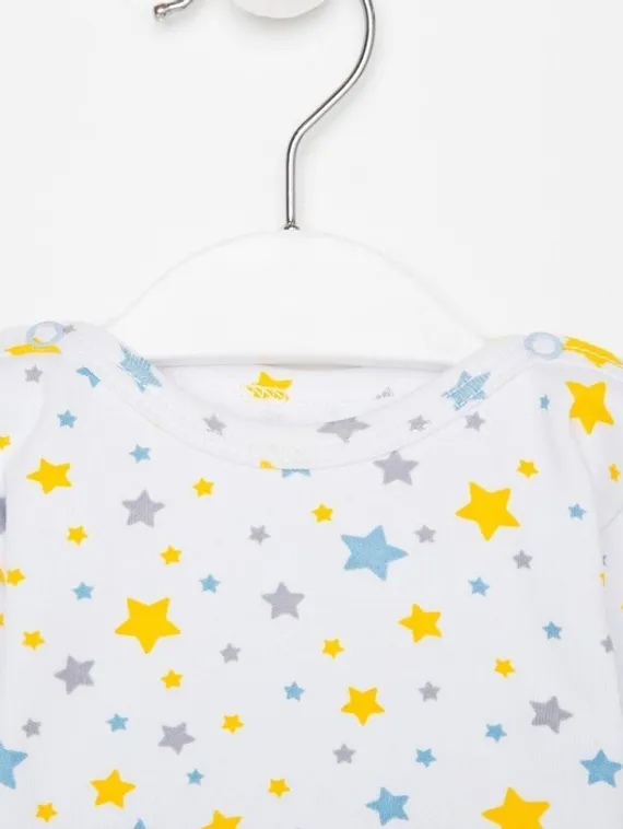 Боди детский, цвет белый/синий, рост 62 см