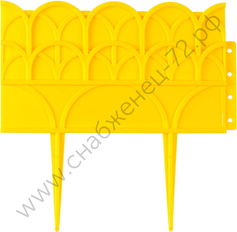 GRINDA 14 х 310 см, желтый, декоративный бордюр для цветников (422223-Y)