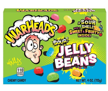 Кислые драже-бобы Warheads Sour Jelly Beans (США), 113 г