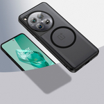 Чехол с Magsafe OnePlus 12 прозрачный матовый с черным бортом WLONS