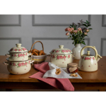 Кастрюля сталь, эмал, 5 л, с крыш, крышка сталь, Vetta, Розанна, 894451, индукц