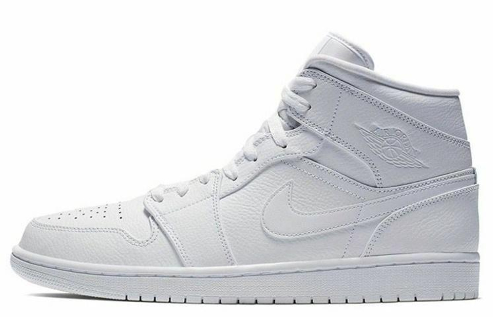 Кроссовки Jordan Air Jordan 1 Mid White 2019