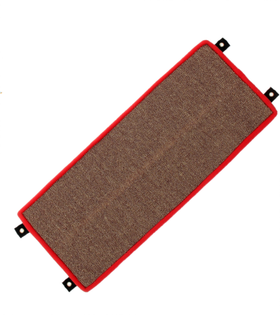 Когтеточка Lowcost Угловая большая с пропиткой ковролин/мех 67*17см. (PerseiLine)