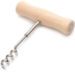 Штопор бытовой 10*8*2см, дерево/сталь