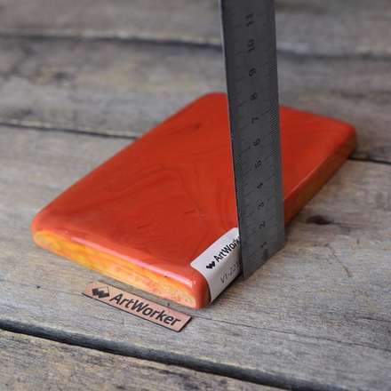 Смальта оранжевого цвета, 600 гр, в кирпичиках V1-2210