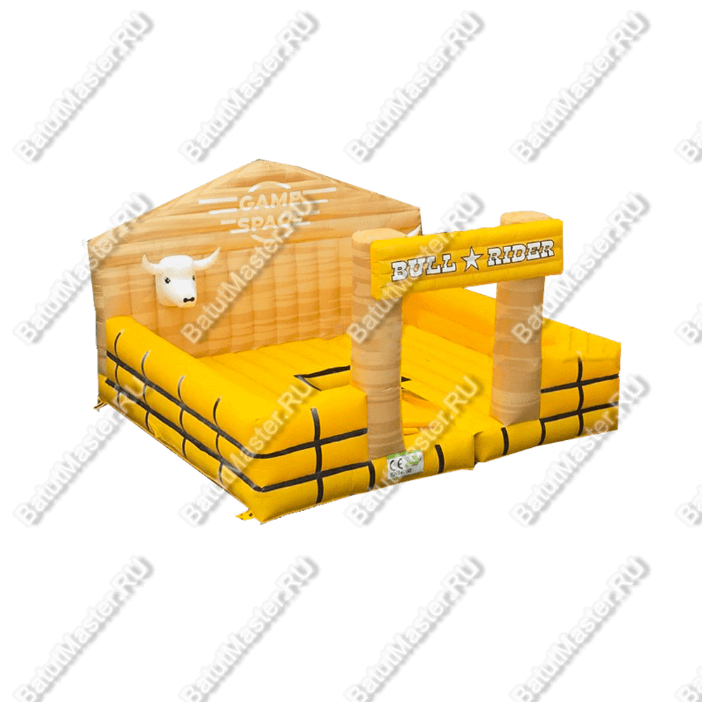 Надувной батут для аттракциона Родео "Дикое Родео", 5*5*3 м