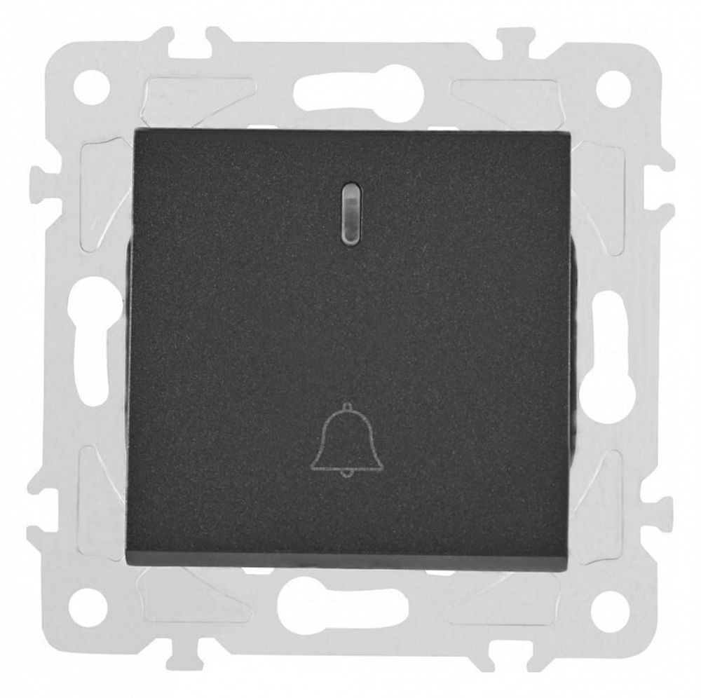 Кнопка звонка для жалюзи с подсветкой без рамки Arte Milano 203 203.37-1.black