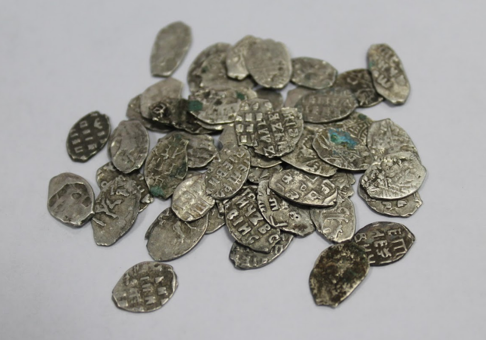 Серебряная копейка (чешуя) Ивана IV Грозного 1533-1584 Случайная VG