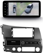 Магнитола Honda Civic 8 4d 2005-2012 седан  - Teyes LUX ONE 360 монитор 12.3" 2K QLED на Android 10, CarPlay, 4G SIM-слот, 6/128 ГБ, 4 камеры в комплекте