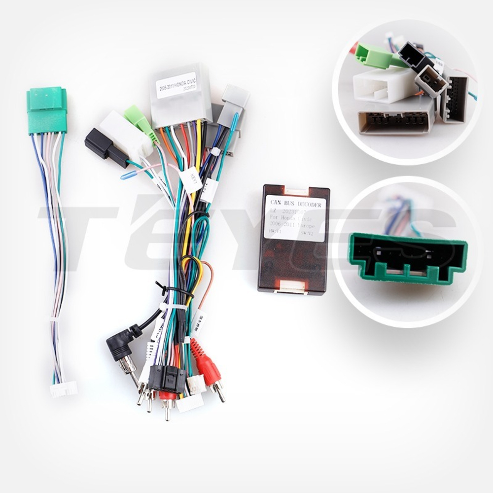 Магнитола для Honda Civic 8 хэтчбэк 2006-2011 левый руль - FarCar BM3233M монитор 9" QLED на Android 13, TS10, 4Гб+32Гб, CarPlay, 4G SIM-слот