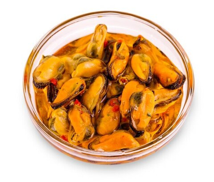 Мидии с паприкой в заливке 1/2,6 кг ведро (Медвецкий)