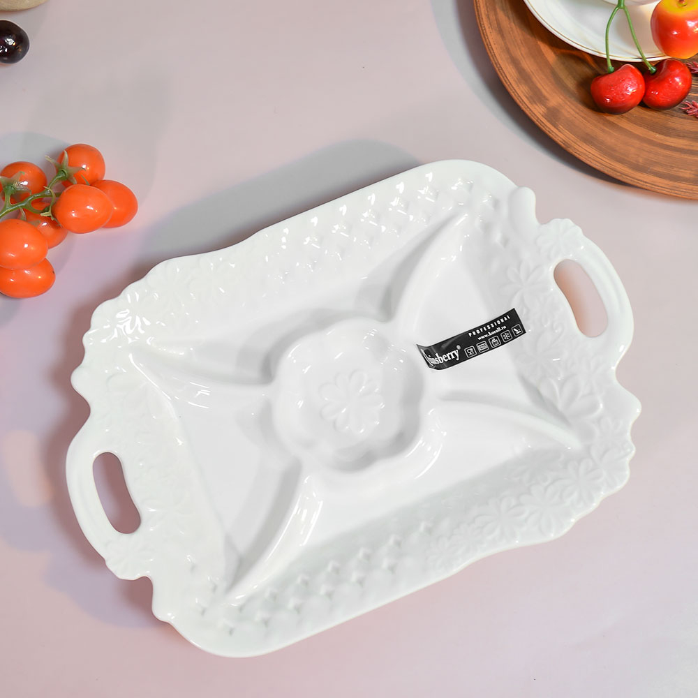 Менажница 5-ти секционная 31,5*31,5см, 8854