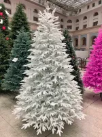 Искусственная ель «Изумрудная Белая» (Литая хвоя) 150 см / 1,5 м